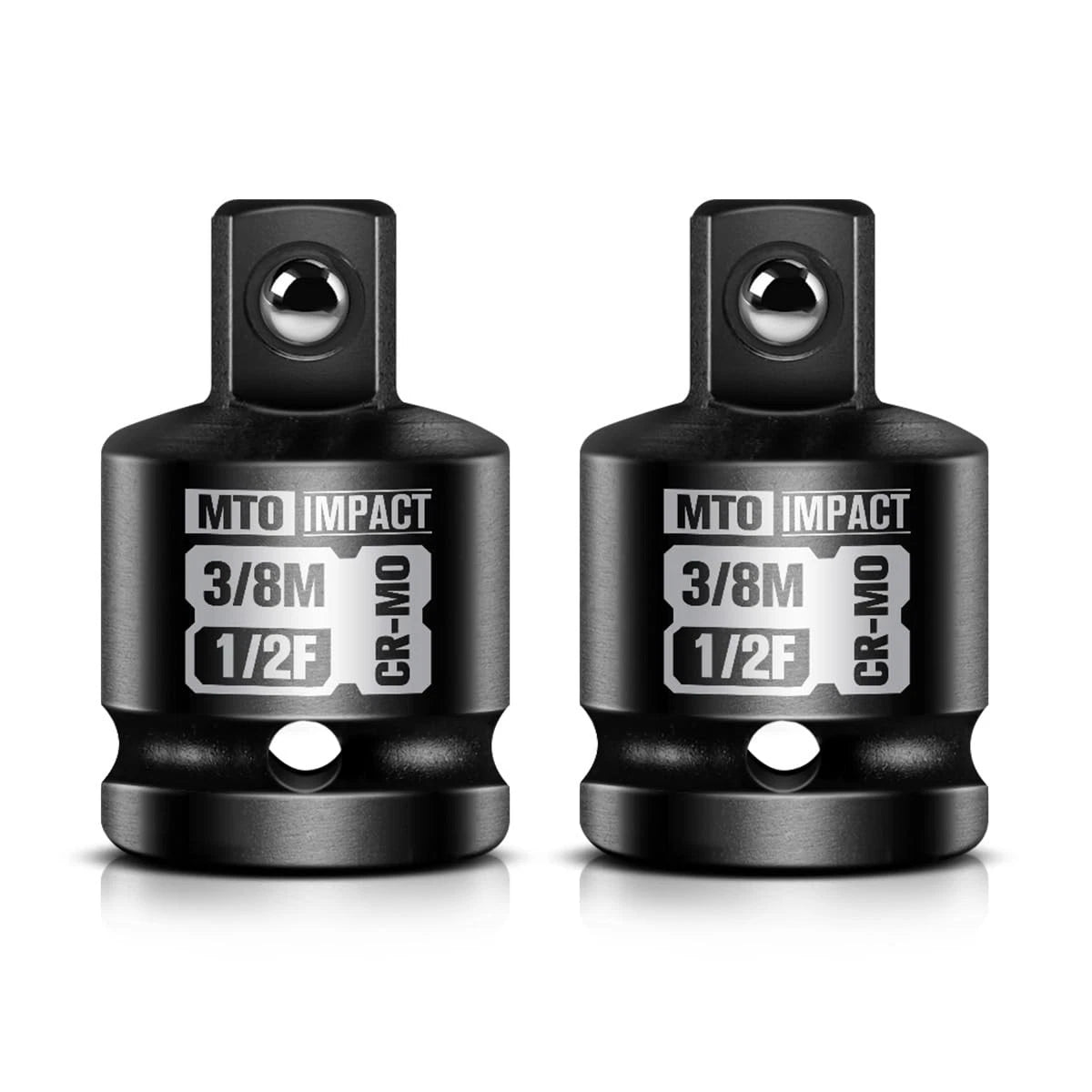 2-Piece 1/2" Female to 3/8" Male Impact Socket for Automotive