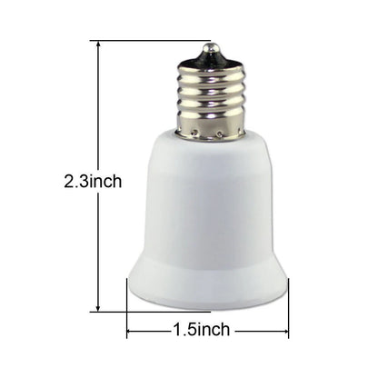 20X E17 to E27 Socket Base Adapter for LED Halogen CFL Bulbs