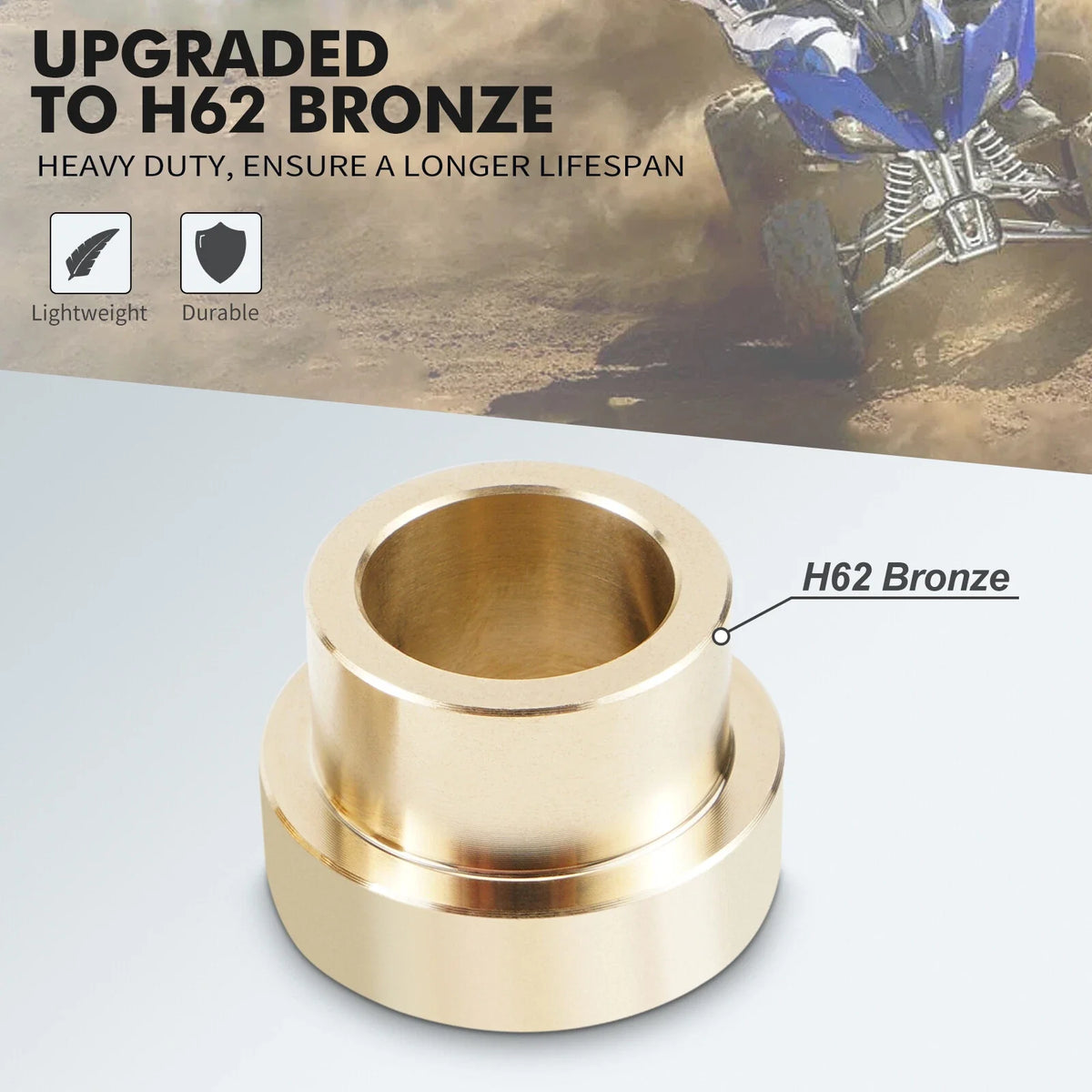H62 Bronze Steering Stem Shaft Bushing for Yamaha Blaster YFS200 (1987–2006)