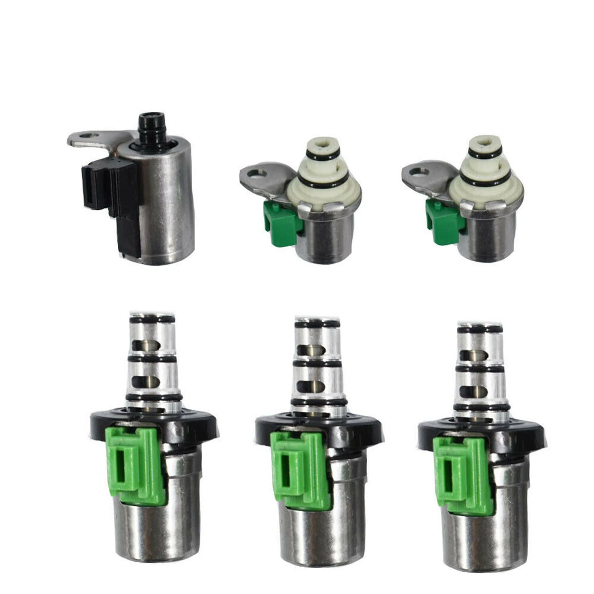 6Pcs Transmission Solenoid Kit for Ford Focus Mazda 2 3 5 6 CX-7 MPV (2000–2012) - 48420K-R, 4F27E, EPC, FN4A-EL, PWM, Shift, TCC, 4F27-E, Selenoid