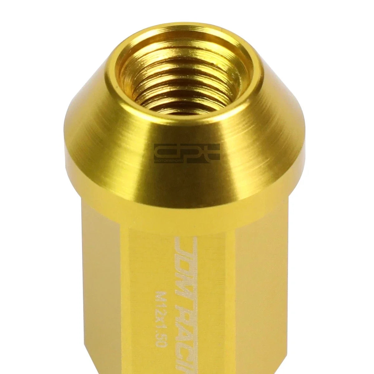 20X M12 X 1.5 Locking Lug Nut Set for Racing Wheels - Gold