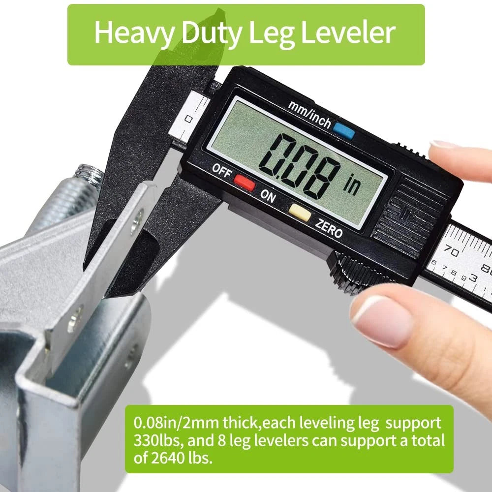 8 Pack Heavy Duty Furniture Leg Levelers for
