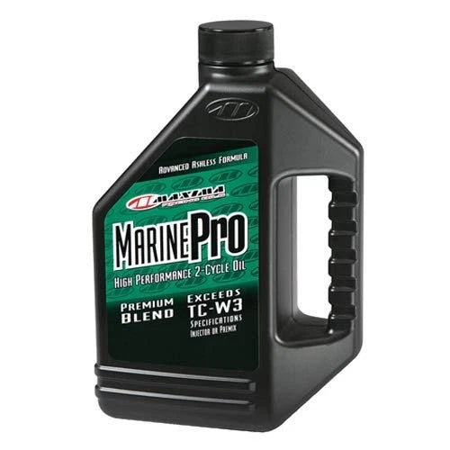 2X Maxima Marine Pro 2-Cycle Oil 128oz TC-W3 259128 for Marine Engines