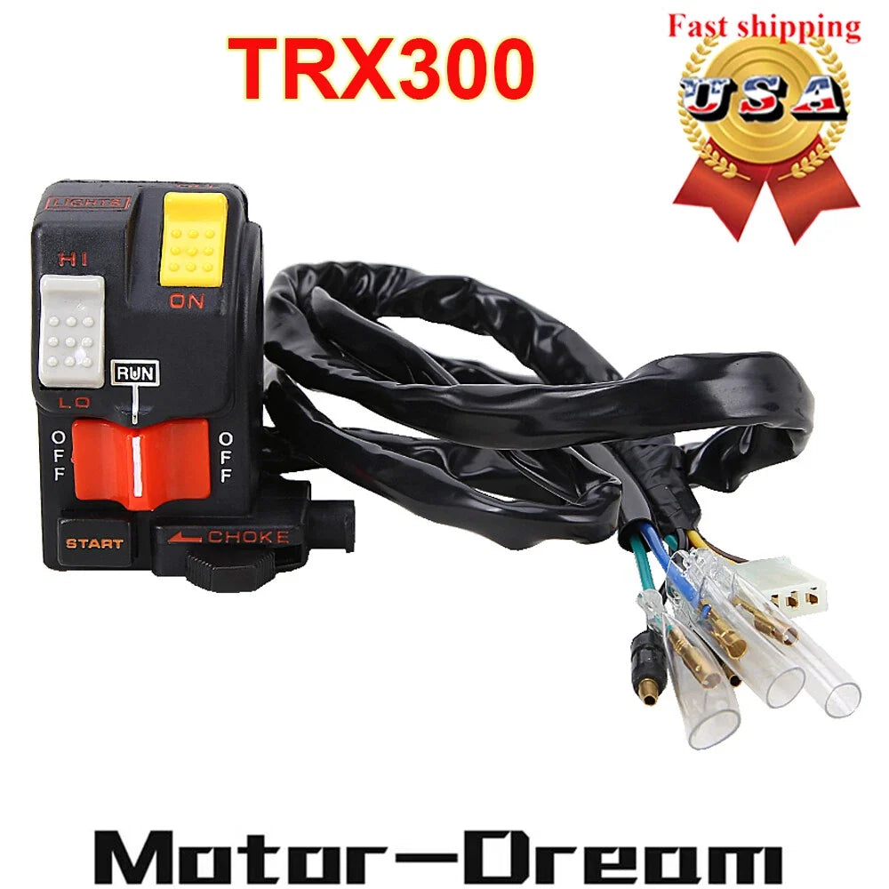 L/H Light Start Kill Switch for Honda FourTrax 300 TRX300 TRX300FW (1988–1995)