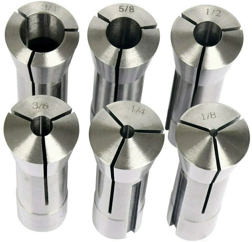 Precision R8 Collet Mill Chuck Holder Tool Set for Bridgeport (1/8"–3/4")