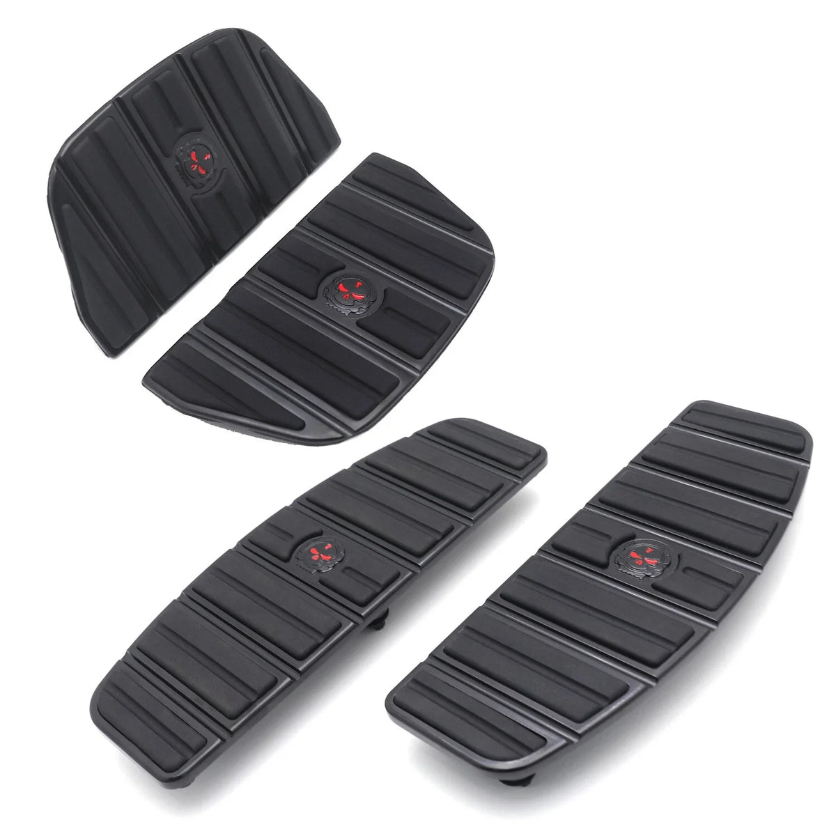 Skull Footboard Floorboard Set for Harley Touring Softail (1987–2015)