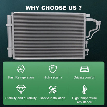 AC Condenser for Hyundai Elantra (2014–2016) & Kia Forte Koup (2015–2016)