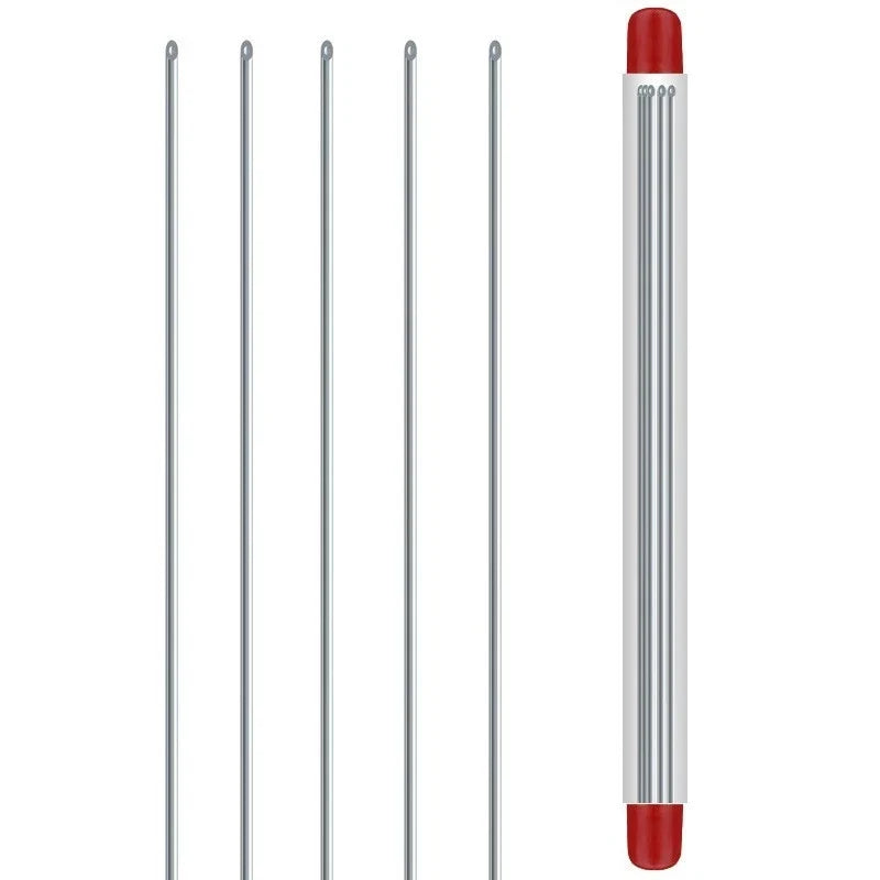 Fishing Baiting Tool Air Needle Stainless Steel 20cm Pack of 5