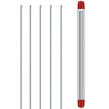 Fishing Baiting Tool Air Needle Stainless Steel 20cm Pack of 5