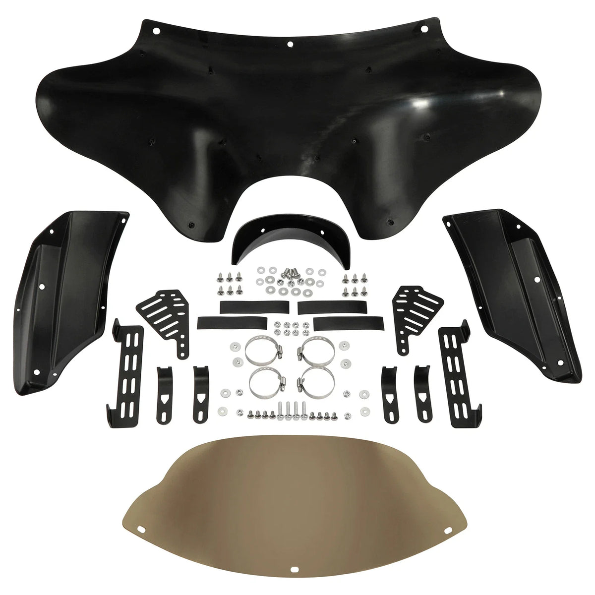 Batwing Fairing Windshield for Harley Road King, Yamaha V Star 650, 1100