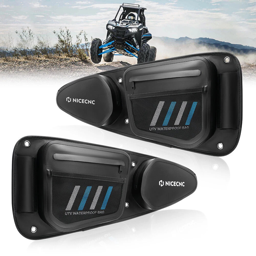 Upgraded Waterproof Front Door Bags for Polaris RZR XP 1000 (2014–2023)
