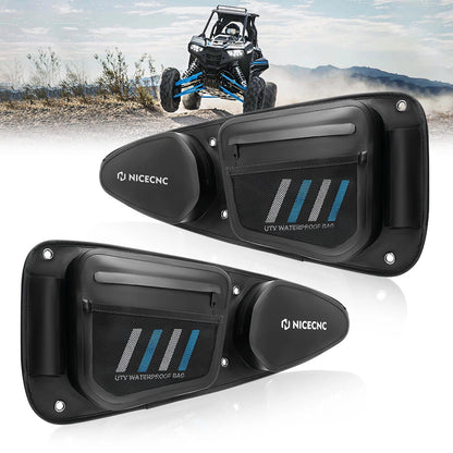 Upgraded Waterproof Front Door Bags for Polaris RZR XP 1000 (2014–2023)