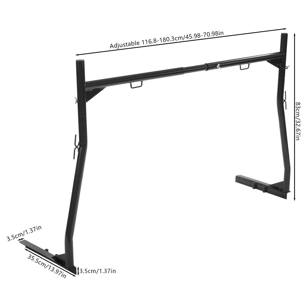 Adjustable Ladder Rack for Universal Pickup (2010–2023)
