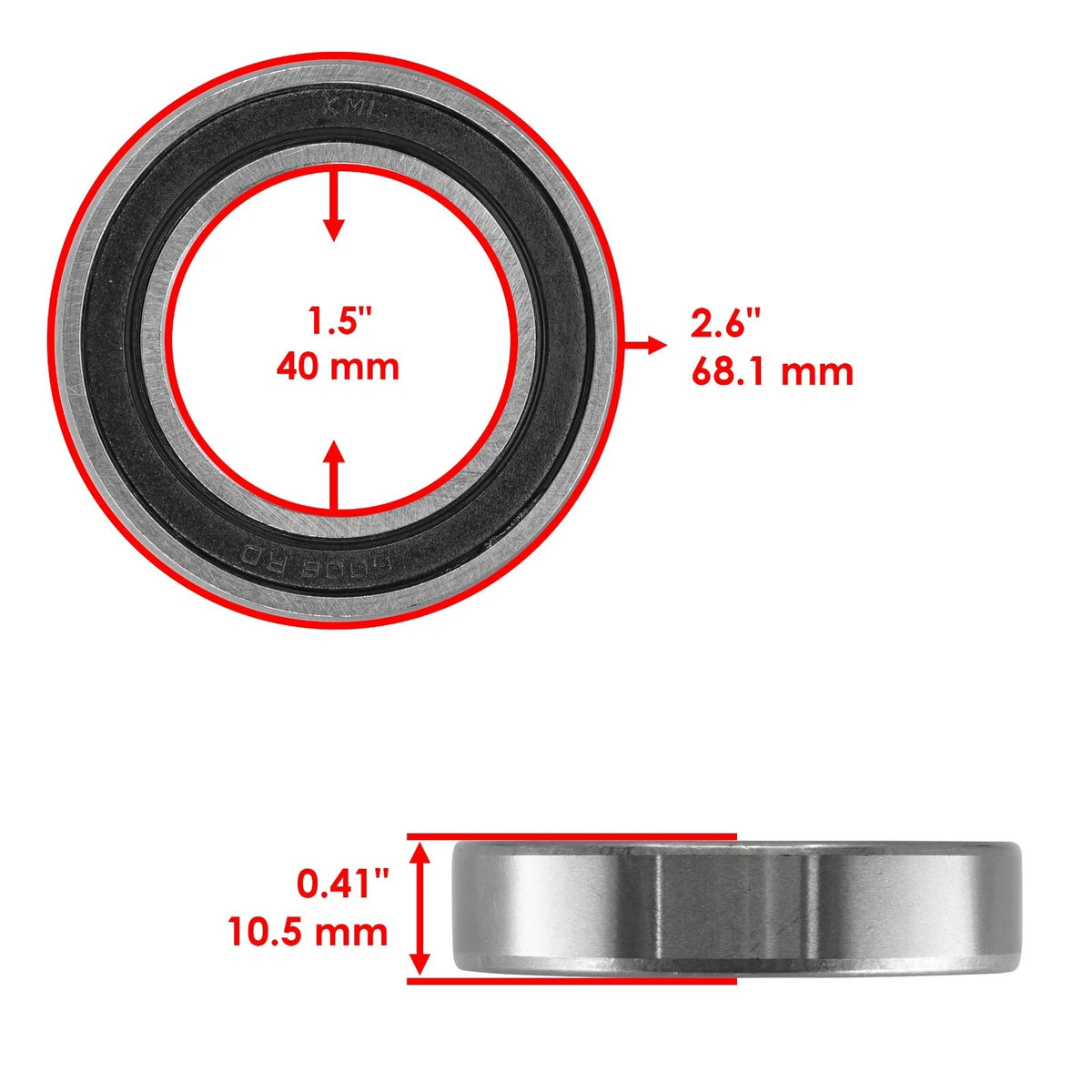 Celox Rear Axle Carrier Bearing Kit for Kawasaki Mojave KSF250 (1987–2004) BR110AA2002