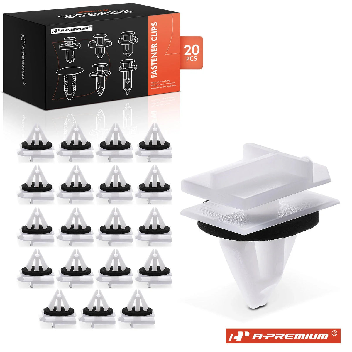Set of 20 Nylon Fender Bumper Retainer Clips for Chevrolet SSR GMC