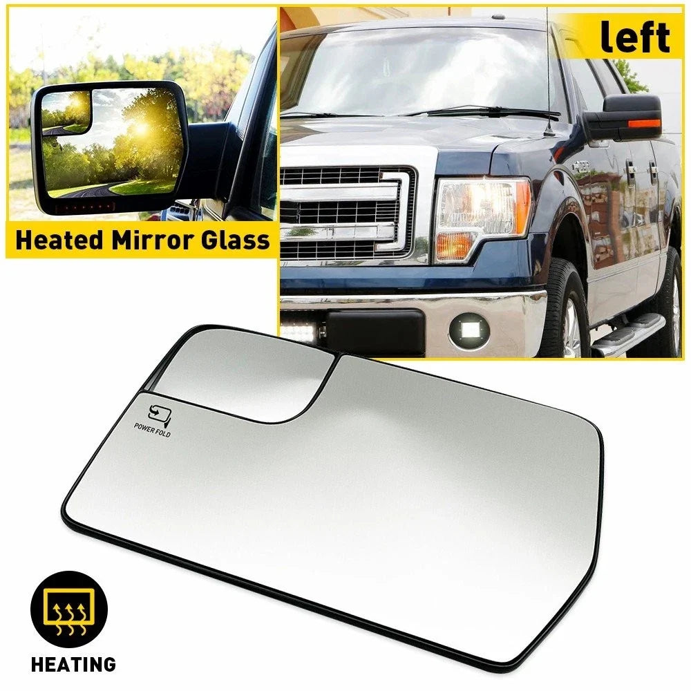 Exterior Side View Door Mirror Glass for Ford F-150 (2015–2023)