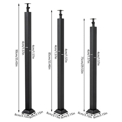 Stair Balusters Post Black Minimalist for Indoor Outdoor Office Building