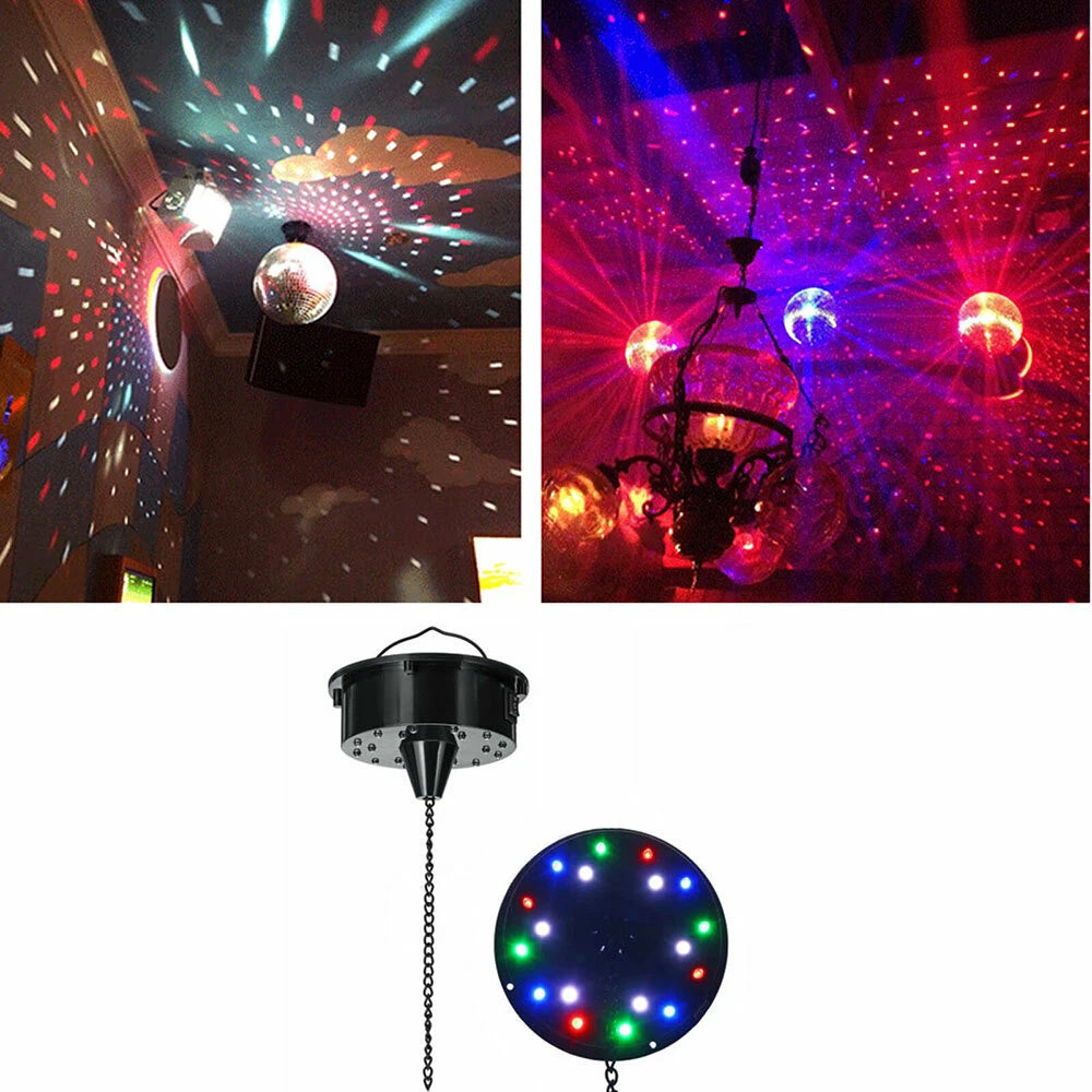 6RPM RGB Light Rotating Motor for Mirror Disco Ball (6" 8" 12")