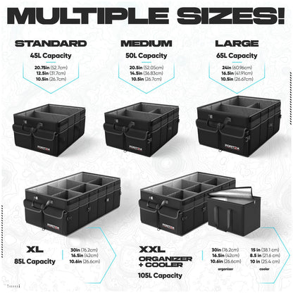 SUV Trunk Organizer for SUV (2010–2023) - Foldable Storage Bag, 50L