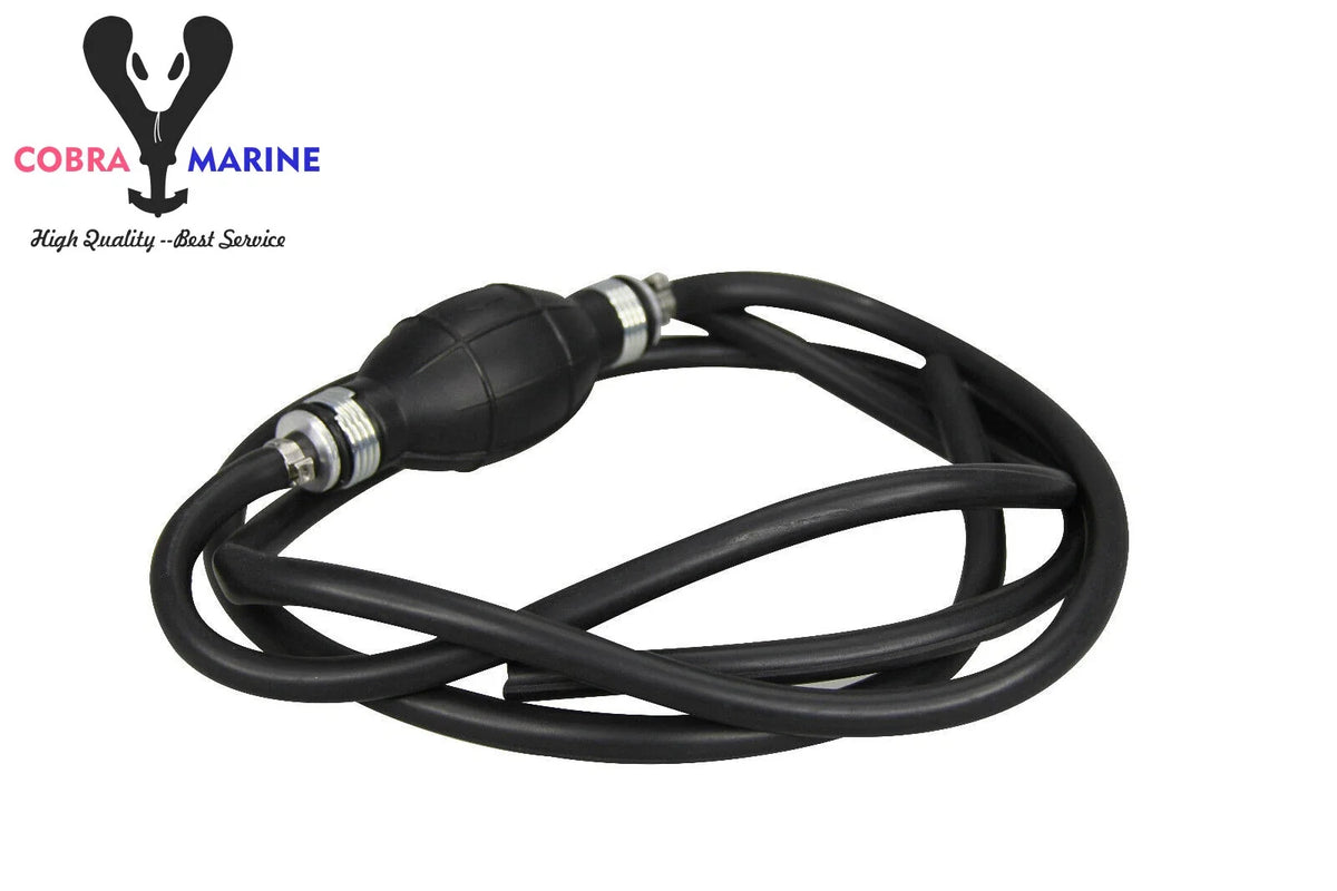 Universal Fuel Line Assembly for Outboard Motors (3/8'' Hose Barbs)