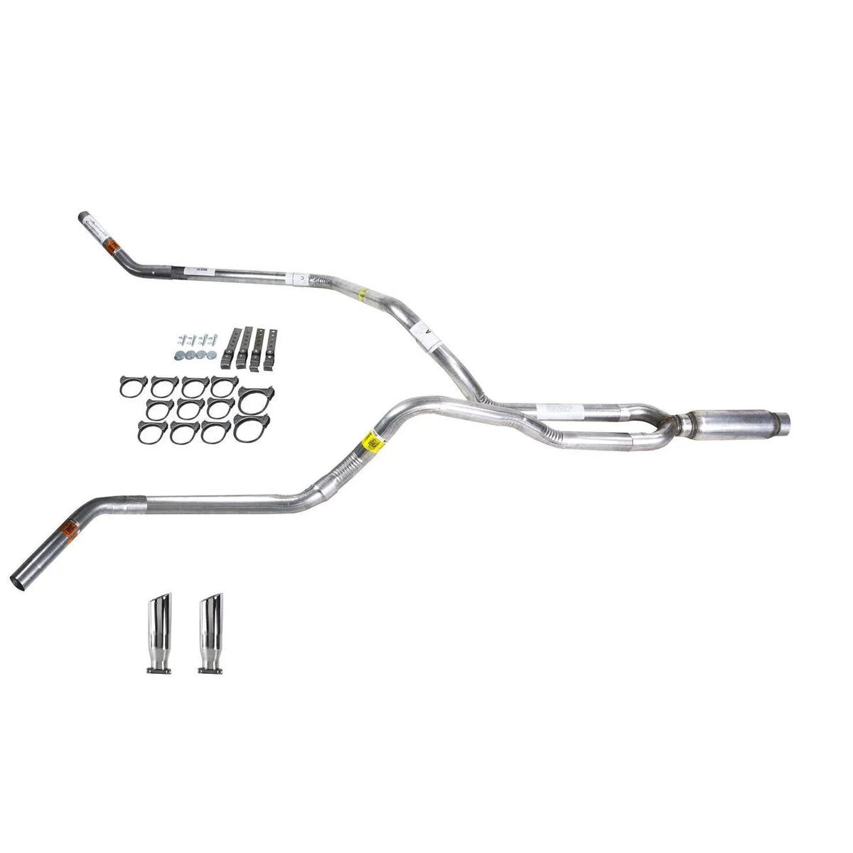 Dual Exhaust 2.5" Pipe Glass Pack Muffler for Ram (2004–2006)