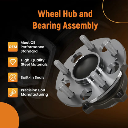 2WD Rear Wheel Hub Bearing for Honda Crosstour (2012–2015) HA590190