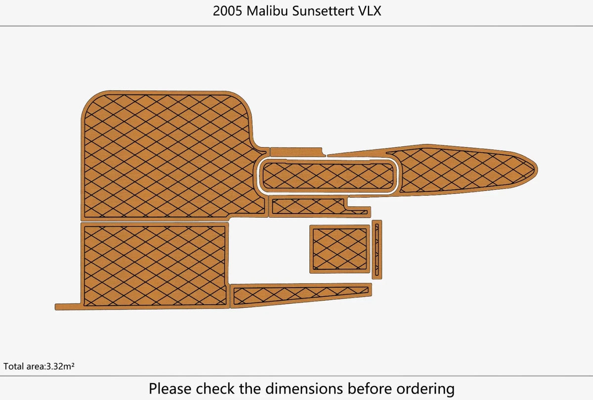 EVA Swim Platform Cockpit Pads for 2005 Malibu Sunsetter VLX