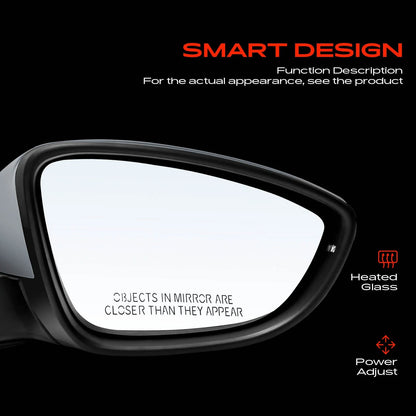A-Premium Power Mirror for VW Passat (2016–2020) - 561857508BB9B9, 561857538AGRU, 561857522AB, VW1321163