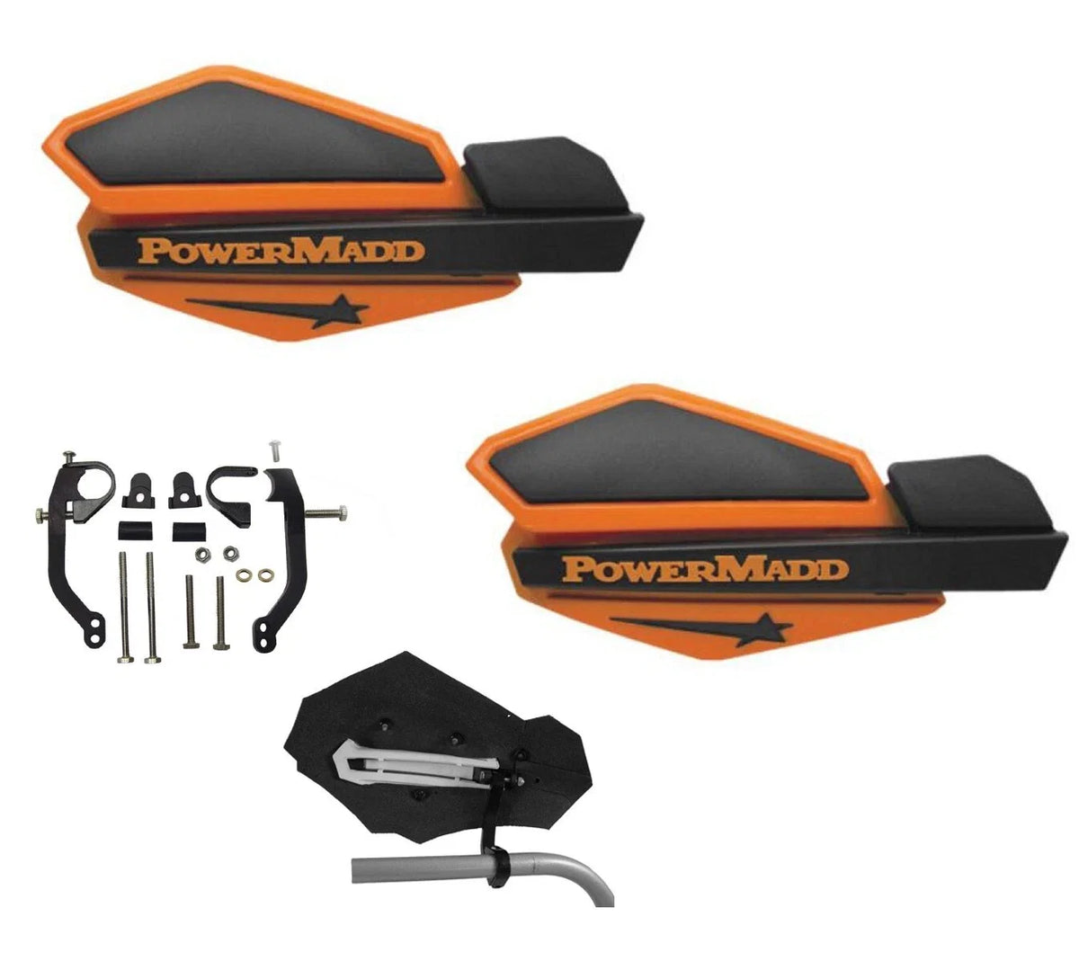 PowerMadd Star Series Hand Guard Race Flare Mount for DS450 DS650 (2008–2014)