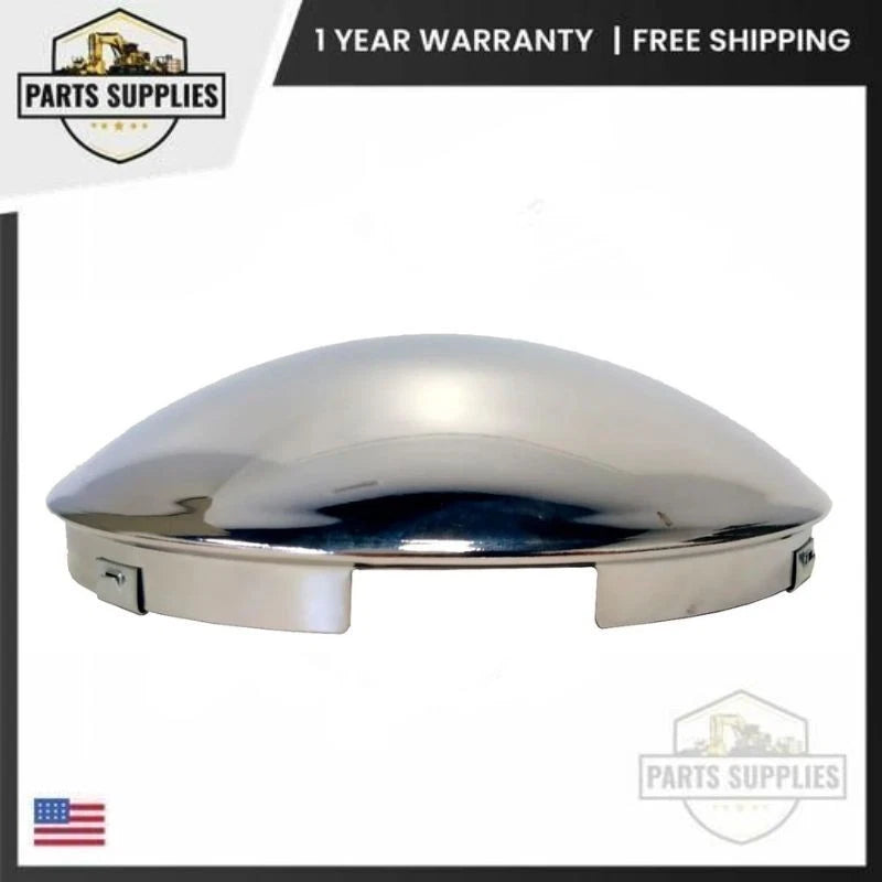 8-23/32" Chrome Steel Dome Front Hub Cap for Semi Truck 