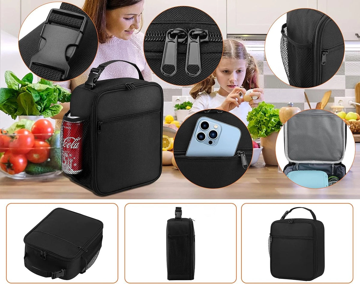 Insulated Lunch Box for Men and Women - Reusable Small Lunch Bag