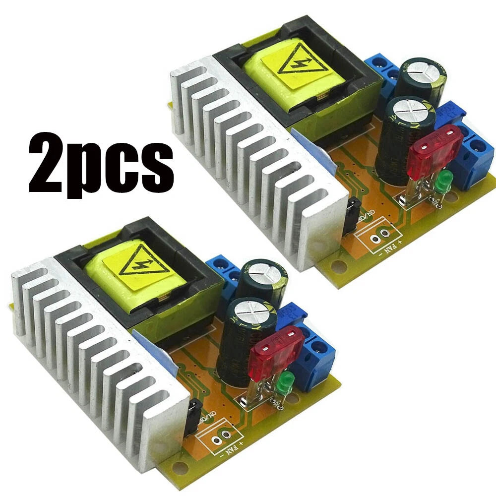 2Pcs DC Boost Converter 8-32V to 45-390V ZVS Step Up Module
