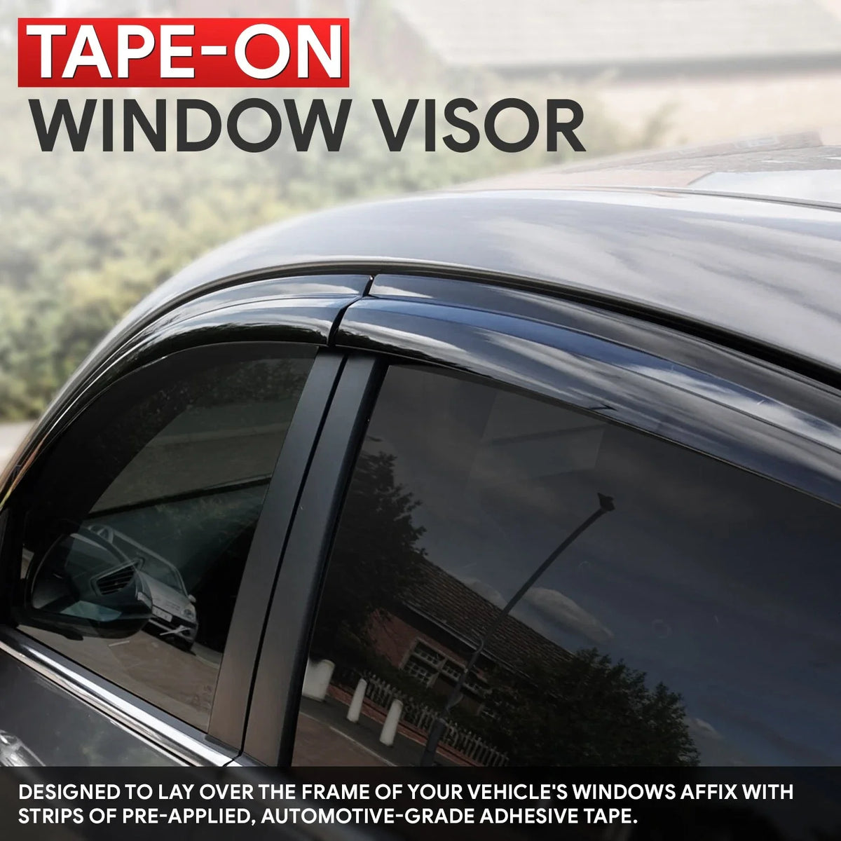 Set of 4 Window Visors Rain Guard for Dodge Durango (2004–2009)