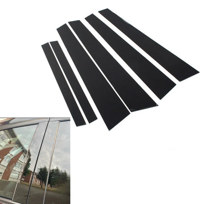 Set of 6 Door Window Pillar Post Trim Covers for BMW 5 Series E60 (2004–2010)