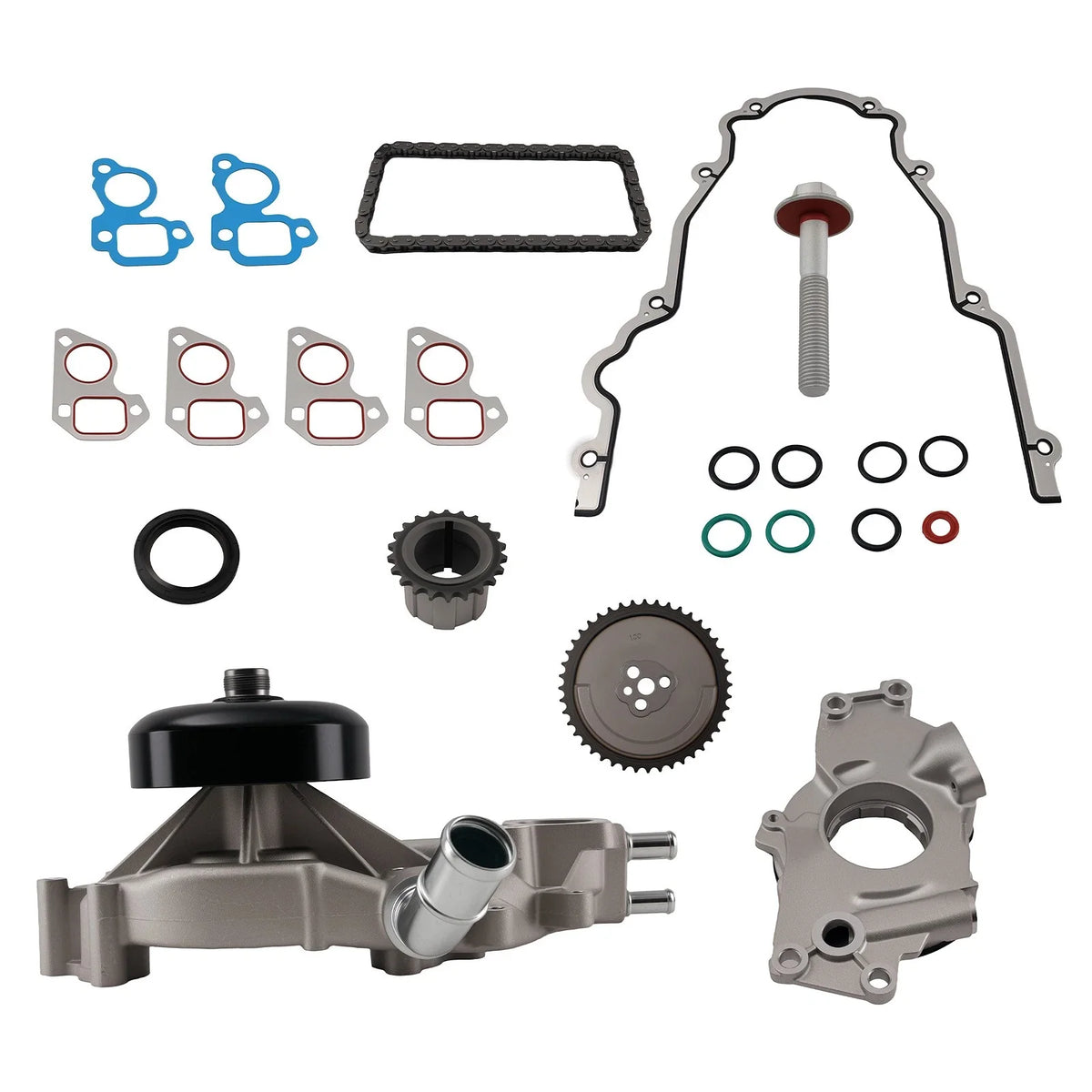 Oil Pump, Water Pump & Timing Chain for Chevy GM LS (4.8L, 5.3L, 6.0L)