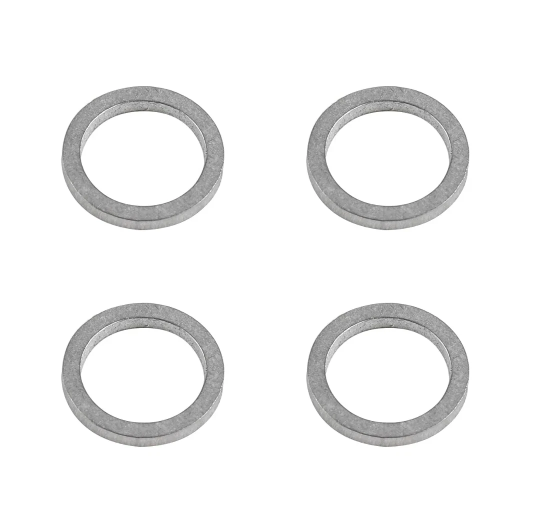 Set of 4 Oil Drain Plug Gaskets for Yamaha (90430-14M09-00, 90430-14228, 18-0755)