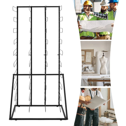 Vinyl Roll Storage Rack for Floor Organizer (40 Shelves)