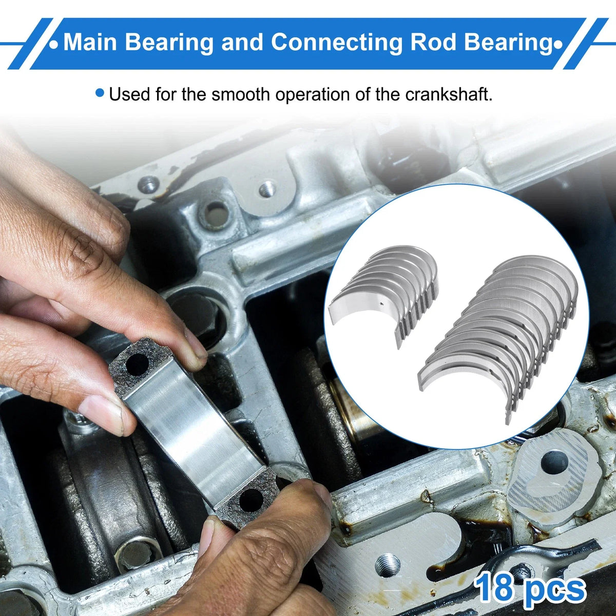 Main Bearing and Connecting Rod Bearing Kit No. 06B105591B for Volkswagen Beetle (1998–2010)