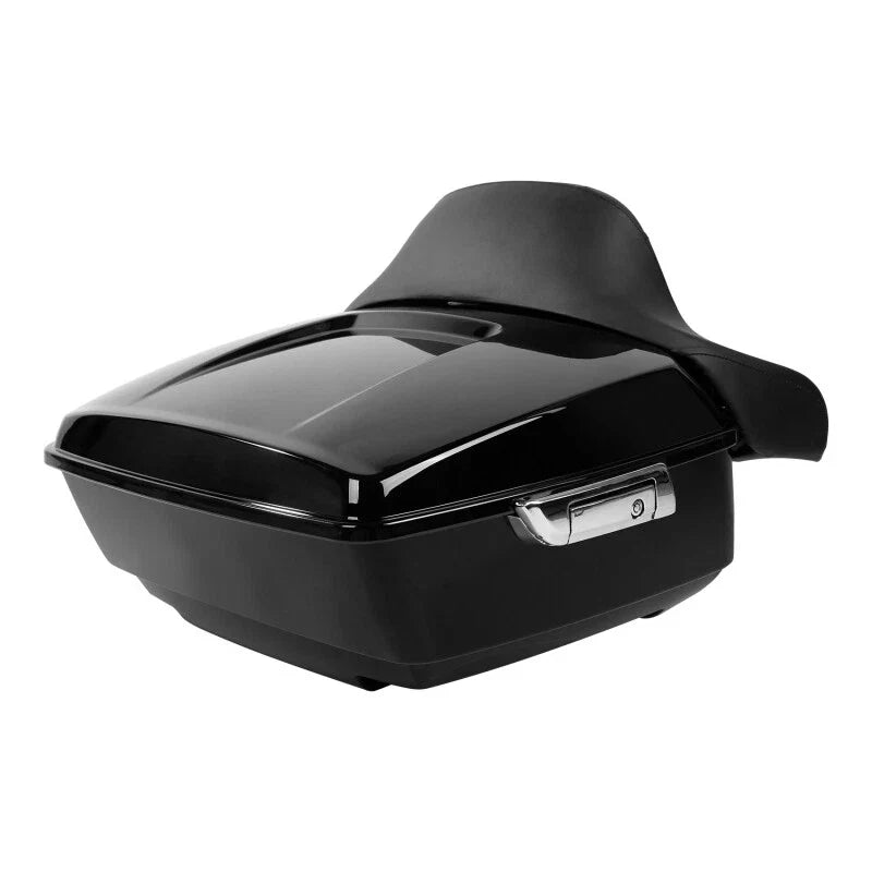 Black King Trunk Backrest Pad for Harley Touring Road Street Glide (2014–2026)