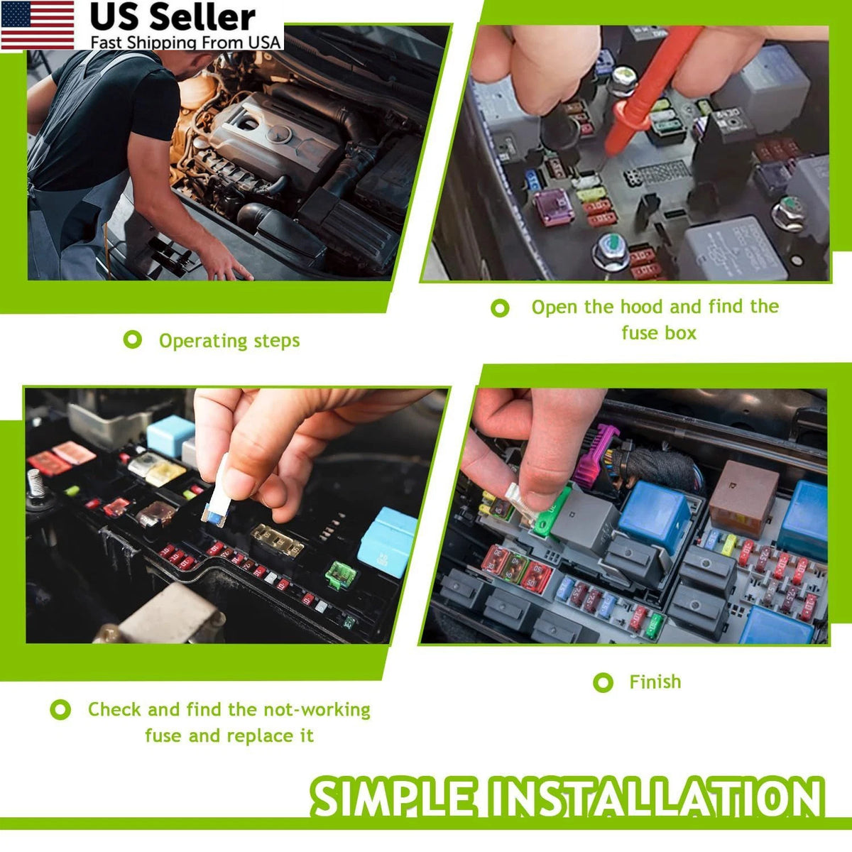 30A Auto Reset Circuit Breaker for DC 12V-14V Vehicles