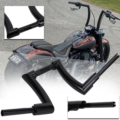 12 Inch Rise Ape Hangers Handlebar for Harley Touring Dyna Softail Sportster