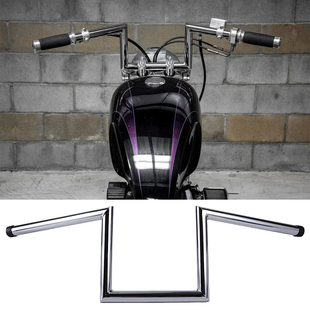 8" Z-Bars Drag Handlebars 1" for Harley Sportster XL883 1200 (2004–2023)