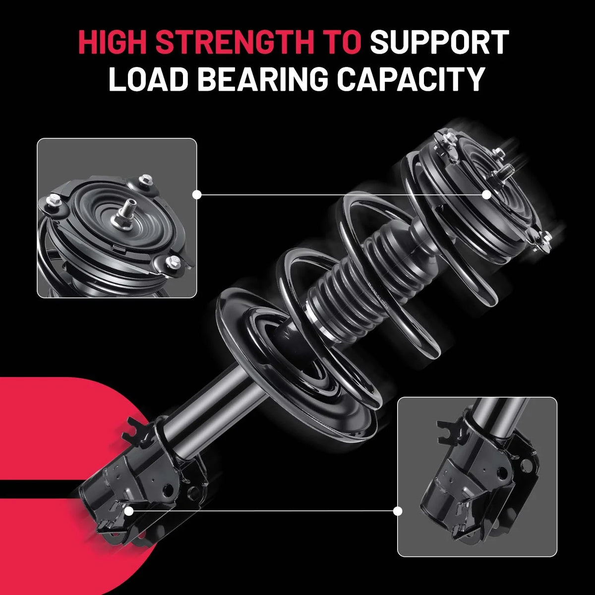 Front Shock Strut w/ Coil Spring Assembly for 2013–2018 Nissan Altima
