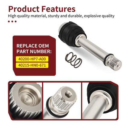 Rear Propeller Shaft for Honda TRX420 Rancher 2009–2014 (40200-HP7-A00, 40215-HN0-671)