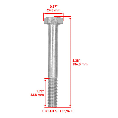 Bob Tach System Bolt for Bobcat 742 743 7753 853 S100 S175 S185 S130 S150 S160 (BL2003+BL2003 - VS)