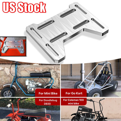 Billet Engine Mount Plate for Mini Bike Go Kart Doodlebug DB30 Coleman 100