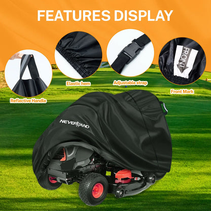 72" Waterproof Tractor Cover for Riding Lawn Mower (Universal Fit)