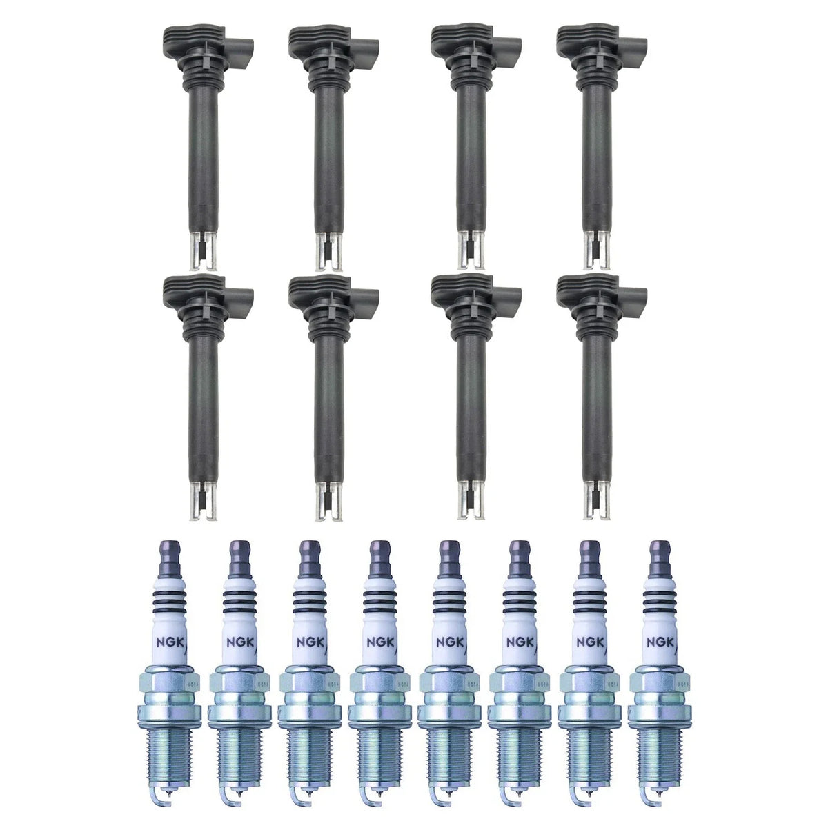 Set of 8 Ignition Coils & NGK Iridium IX Spark Plugs for Audi R8 RS4 RS5 RS6 (2008–2021)