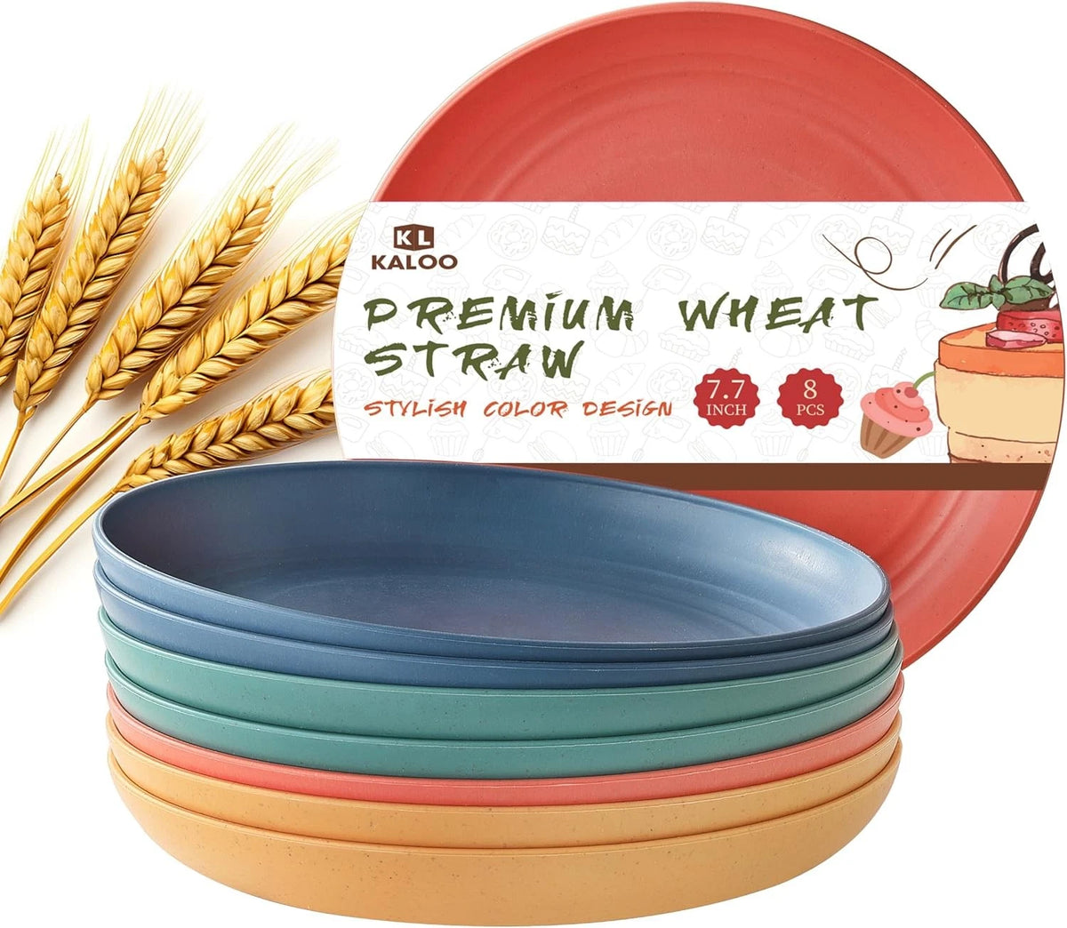 8X Wheat Straw Plates for Unspecified