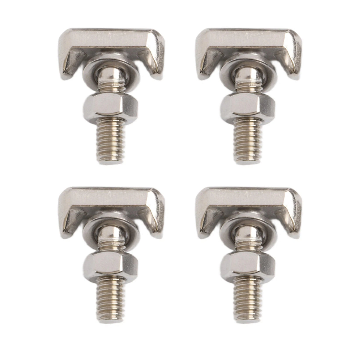 Set of 4 M6 Stainless Steel Battery Terminal Connectors for Reliable Performance